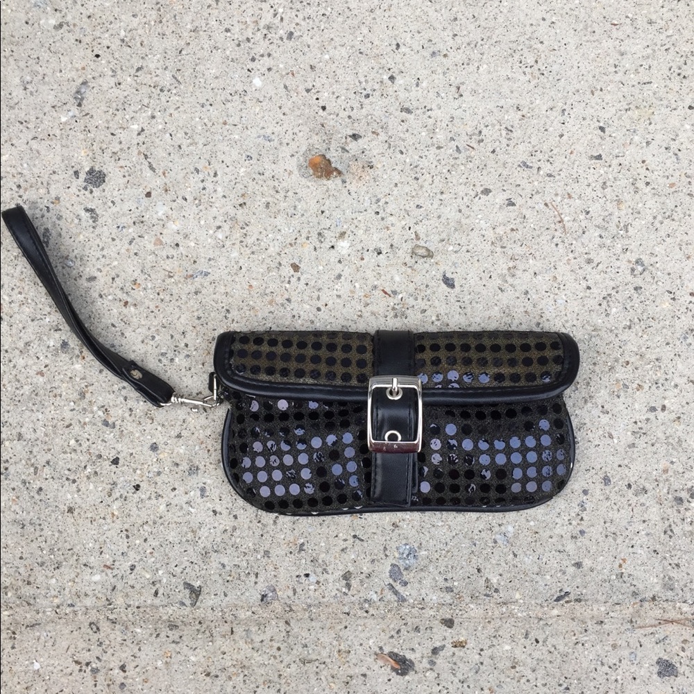 Clutch Purse Sparkly Black